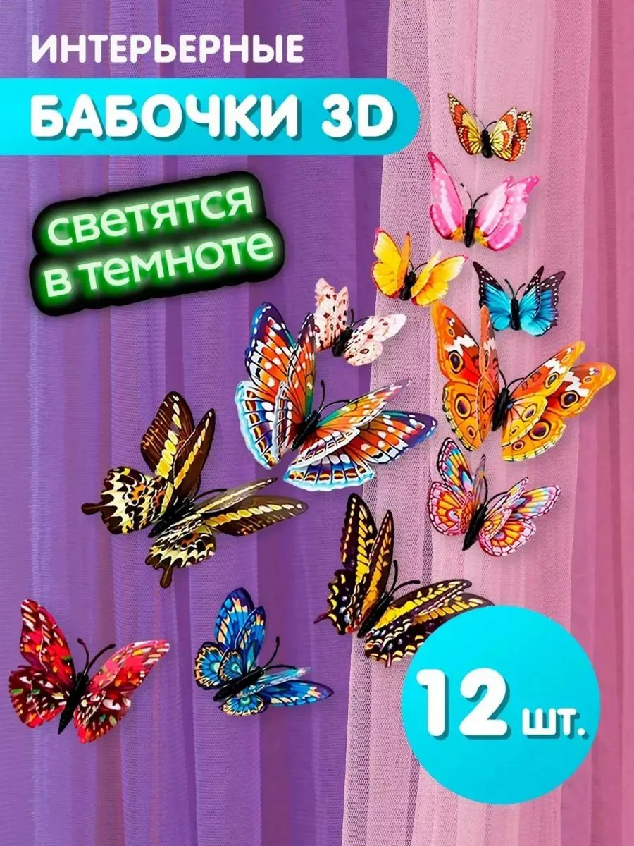 Наклейки на стену 3d для...