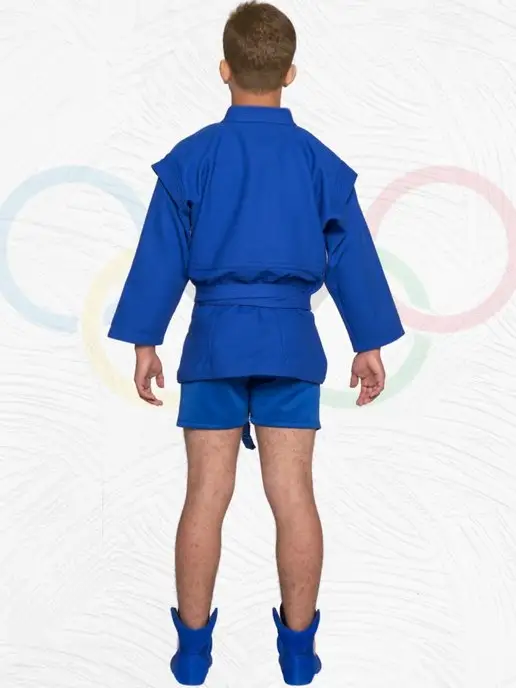 KURASH Куртка для самбо взрослая 440 гм, синий, фото 7