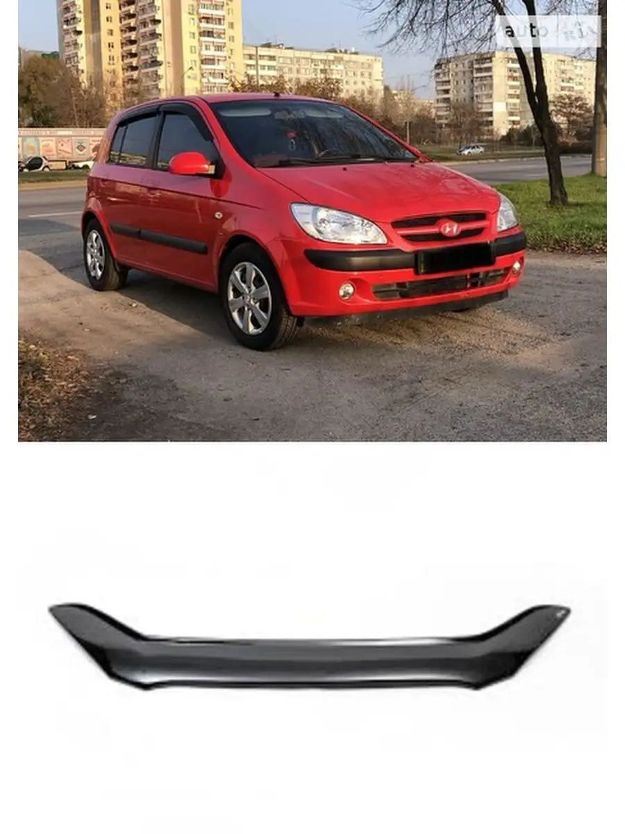 Дефлектор капота HYUNDAI Getz 2007- (Евро) Хендай Гетц АвтоСтиль 114636077  купить за 3 598 ₽ в интернет-магазине Wildberries