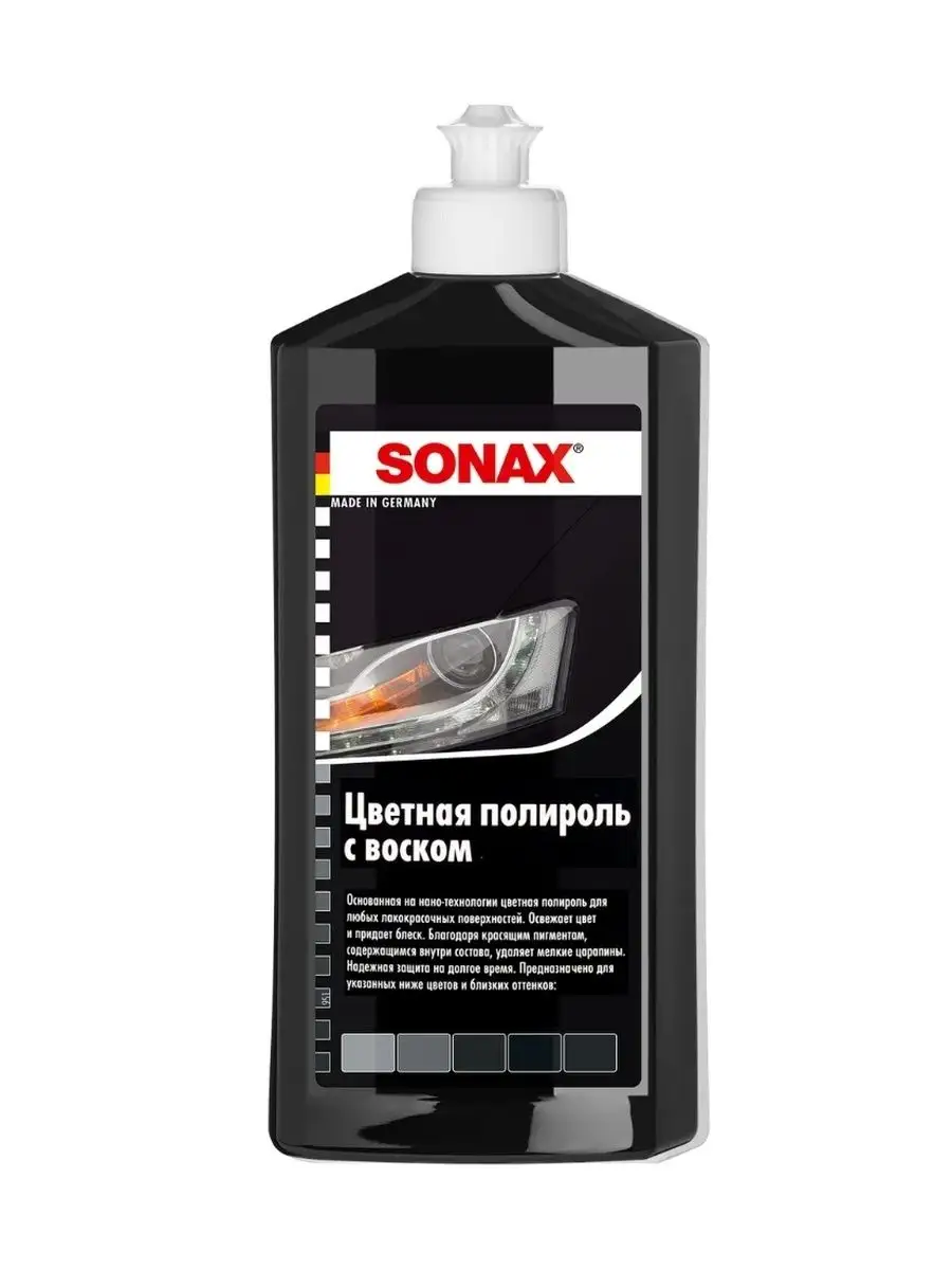 Черный автополироль NanoPro 500мл 296100 Sonax 114718420 купить в  интернет-магазине Wildberries