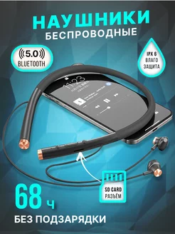 Наушники беспроводные спортивные с микрофоном блютуз Stereo Boom 114719297 купить за 663 ₽ в интернет-магазине Wildberries