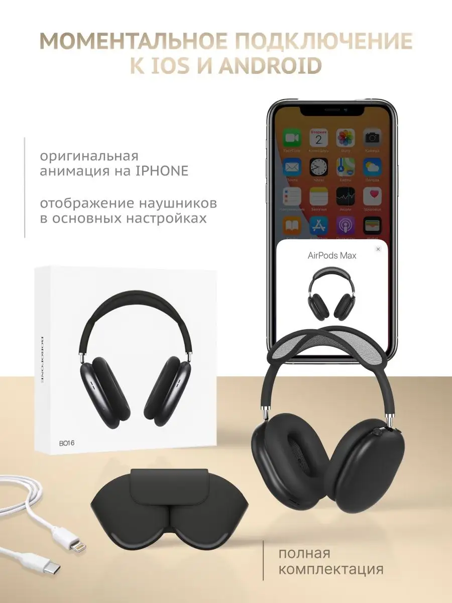 Наушники беспроводные большие / Pods Max Epitychis 114881064 купить за 6  296 ₽ в интернет-магазине Wildberries