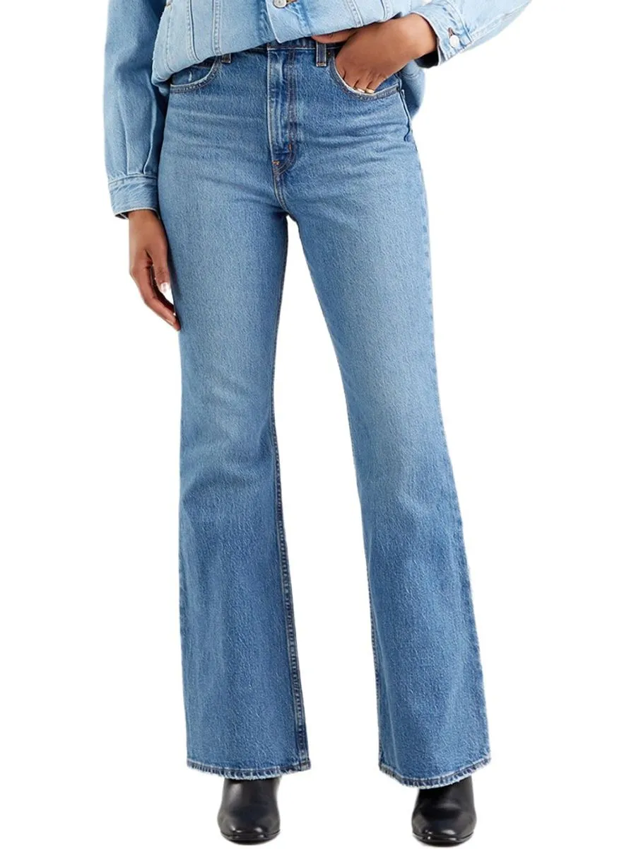 希少】70s~ 土臭い Design Denim Flare Pants W74 