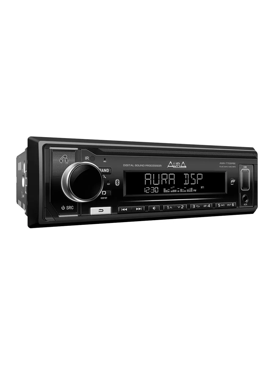 Автомагнитола AMH-77DSP-BE Ресивер USB/FM/AUX/BT 1din AurA Sound Equipment  114947980 купить в интернет-магазине Wildberries