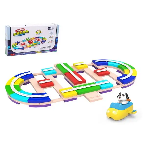 Игровой набор Самолет пластмассовый Автотрек Гонки Для детей
