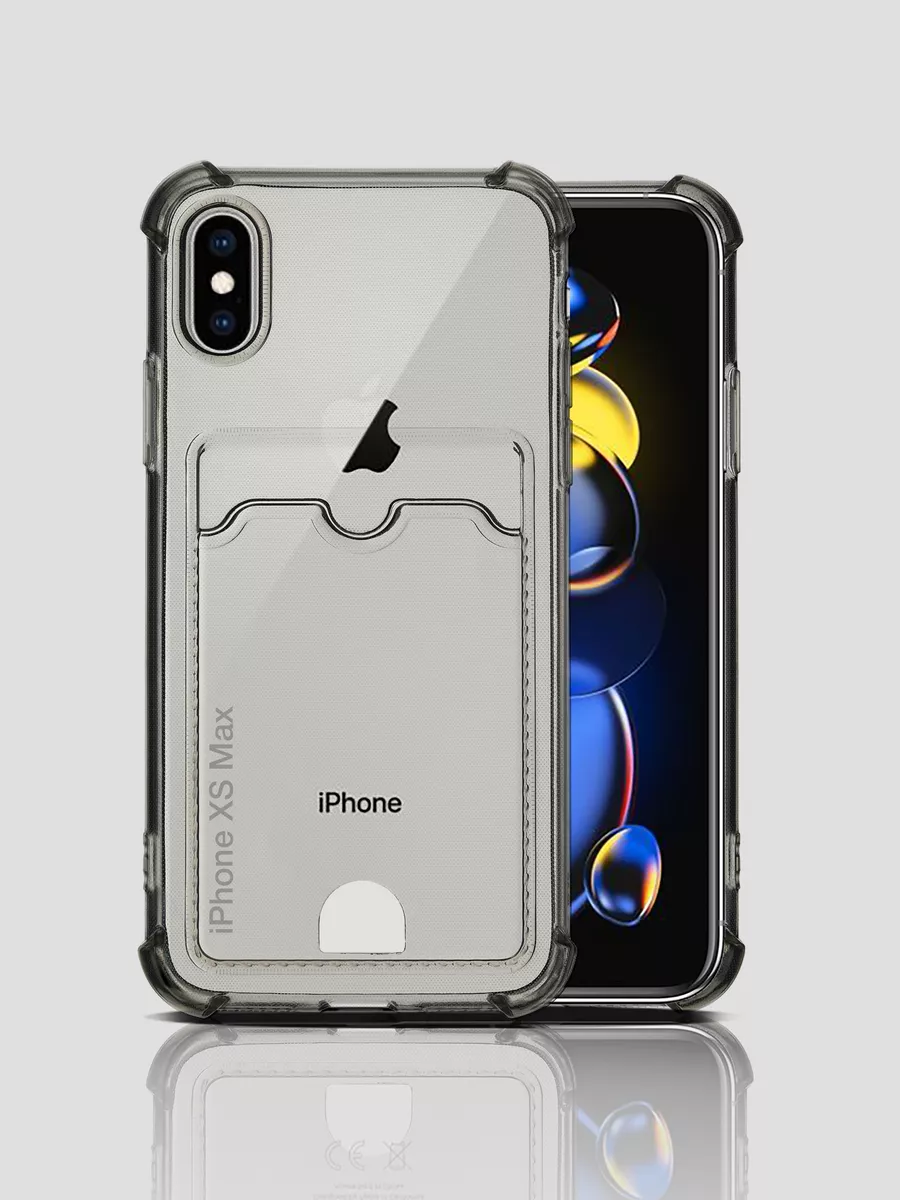 Чехол на Apple iPhone XS Max с отделением для карт WAROZ 115090950 купить  за 271 ₽ в интернет-магазине Wildberries