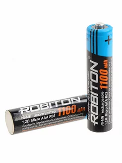 2шт Мизинчиковые аккумуляторы AAA 1100 mAh NI-MH Robiton 115163631 купить за 269 ₽ в интернет-магазине Wildberries