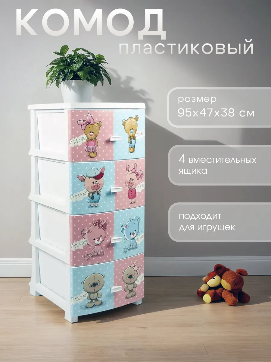Комод детский пластиковый...