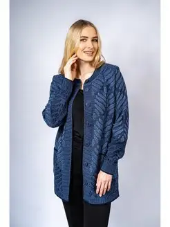 Кардиган на пуговицах длинный большие размеры ANRI knitwear 115216548 купить за 3 408 ₽ в интернет-магазине Wildberries