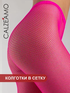 Капроновые колготки в сетку 20 ден CALZEAMO 115234377 купить за 414 ₽ в интернет-магазине Wildberries