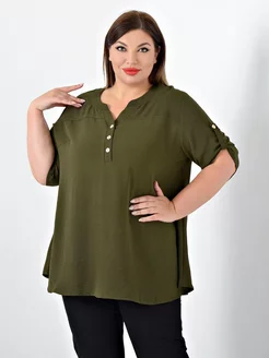 Блузка нарядная plus size Крошка Фру 115235928 купить за 1 231 ₽ в интернет-магазине Wildberries