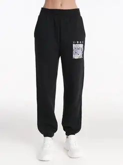 Трикотажные брюки с принтом аниме и начесом ТВОЕ 115465542 купить за 392 ₽ в интернет-магазине Wildberries