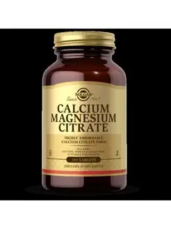 Calcium Magnesium Citrate 100 таб SOLGAR 115471168 купить за 1 927 ₽ в интернет-магазине Wildberries