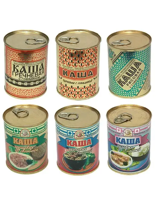 березовский мясоконсервный комбинат Каша из 6 видов Береза (Беларусь) 340 гр 6 шт, 340 г, 6 шт, фото 2