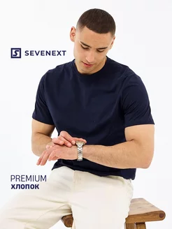 Футболка однотонная базовая хлопок оверсайз Sevenext 115731917 купить за 352 ₽ в интернет-магазине Wildberries