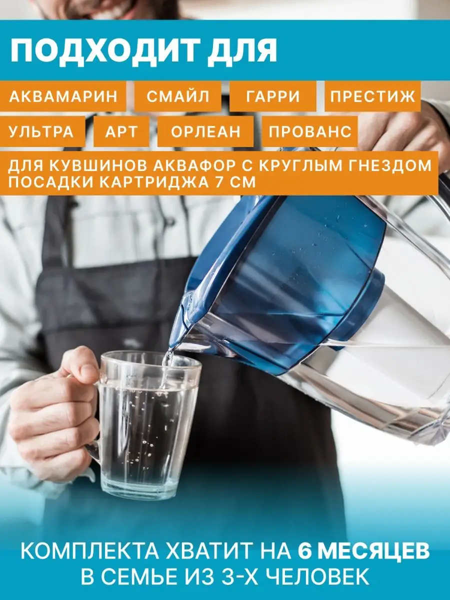 Фильтр для воды Аквафор B6 2 шт Аквафор 115846387 купить в  интернет-магазине Wildberries