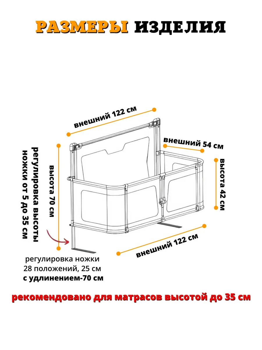 Барьер-кроватка для детей. Защитный барьер от падений Floopsi 115917232  купить за 11 036 ₽ в интернет-магазине Wildberries