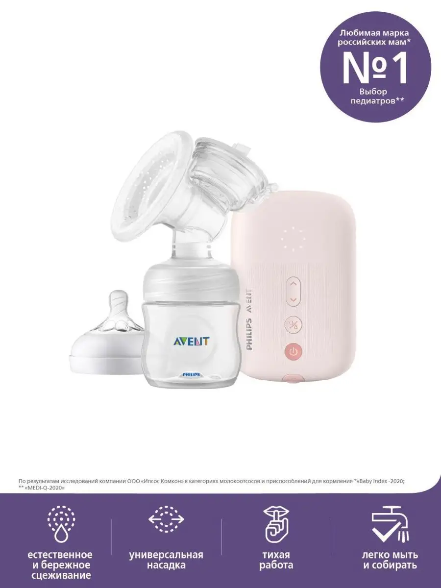 Philips AVENT Молокоотсос электрический проводной двухфазный SCF391/11