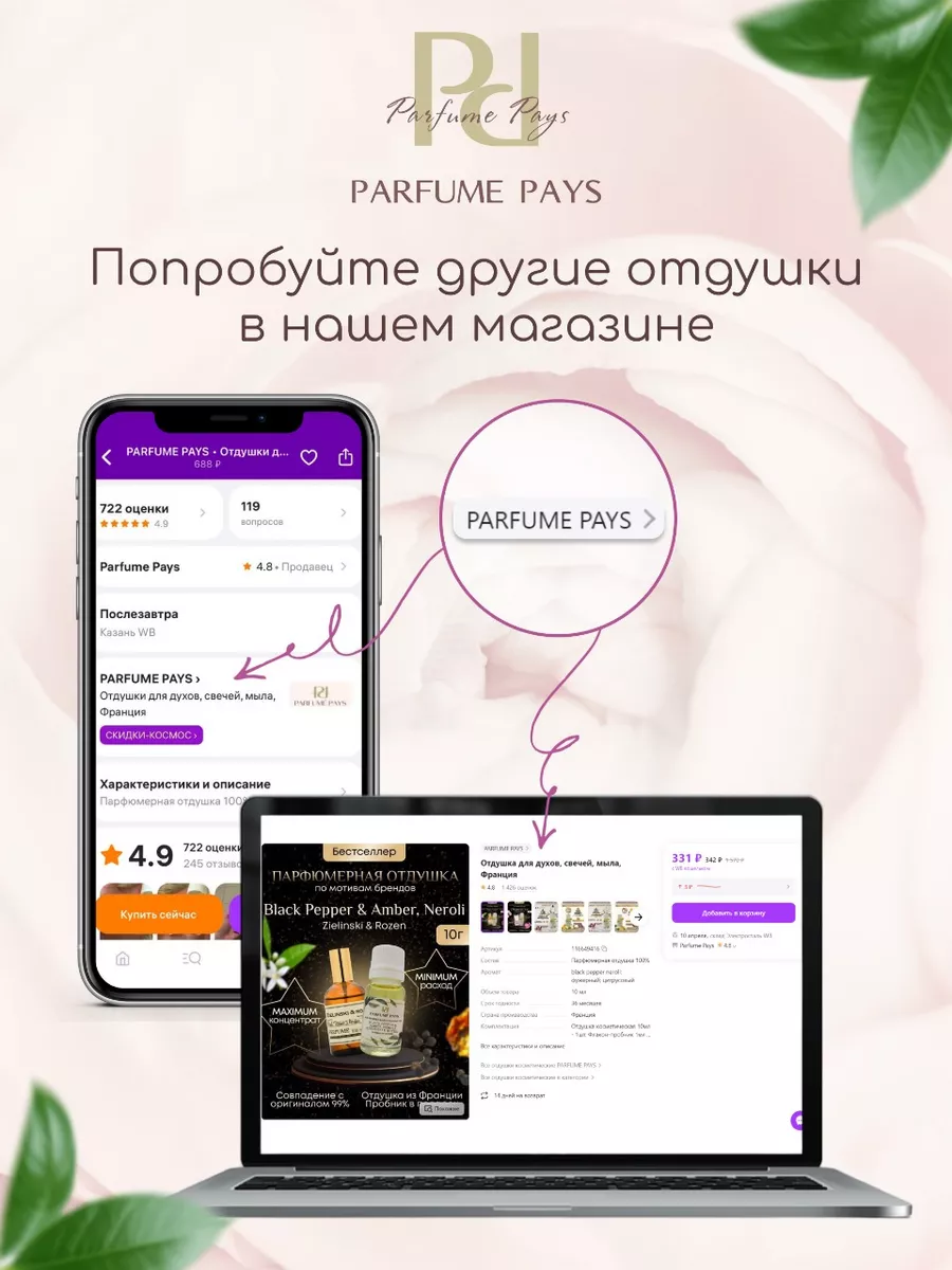 Отдушка для духов, свечей, мыла, Франция PARFUME PAYS 116078589 купить за  392 ₽ в интернет-магазине Wildberries