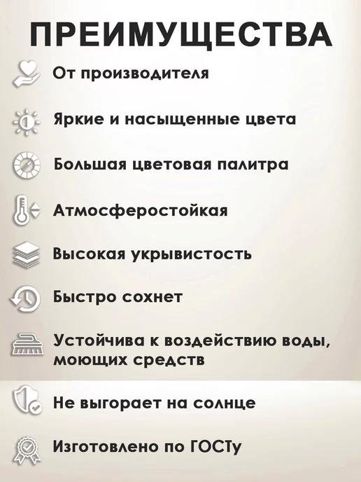 ВТеме Эмаль алкидная по металлу и дереву ПФ 115 ГОСТ 1,80 кг, 1,8 кг, фото 3