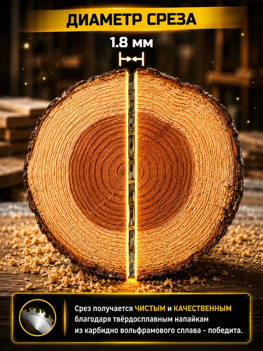 Reli Ware Tools Диск пильный по дереву для болгарки 125 мм 48 зубов, вариант, фото 3