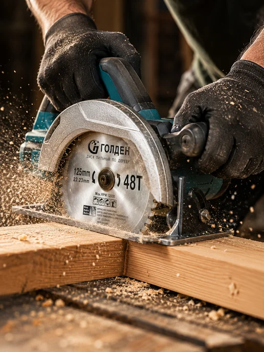 Reli Ware Tools Диск пильный по дереву для болгарки 125 мм 48 зубов, вариант, фото 5