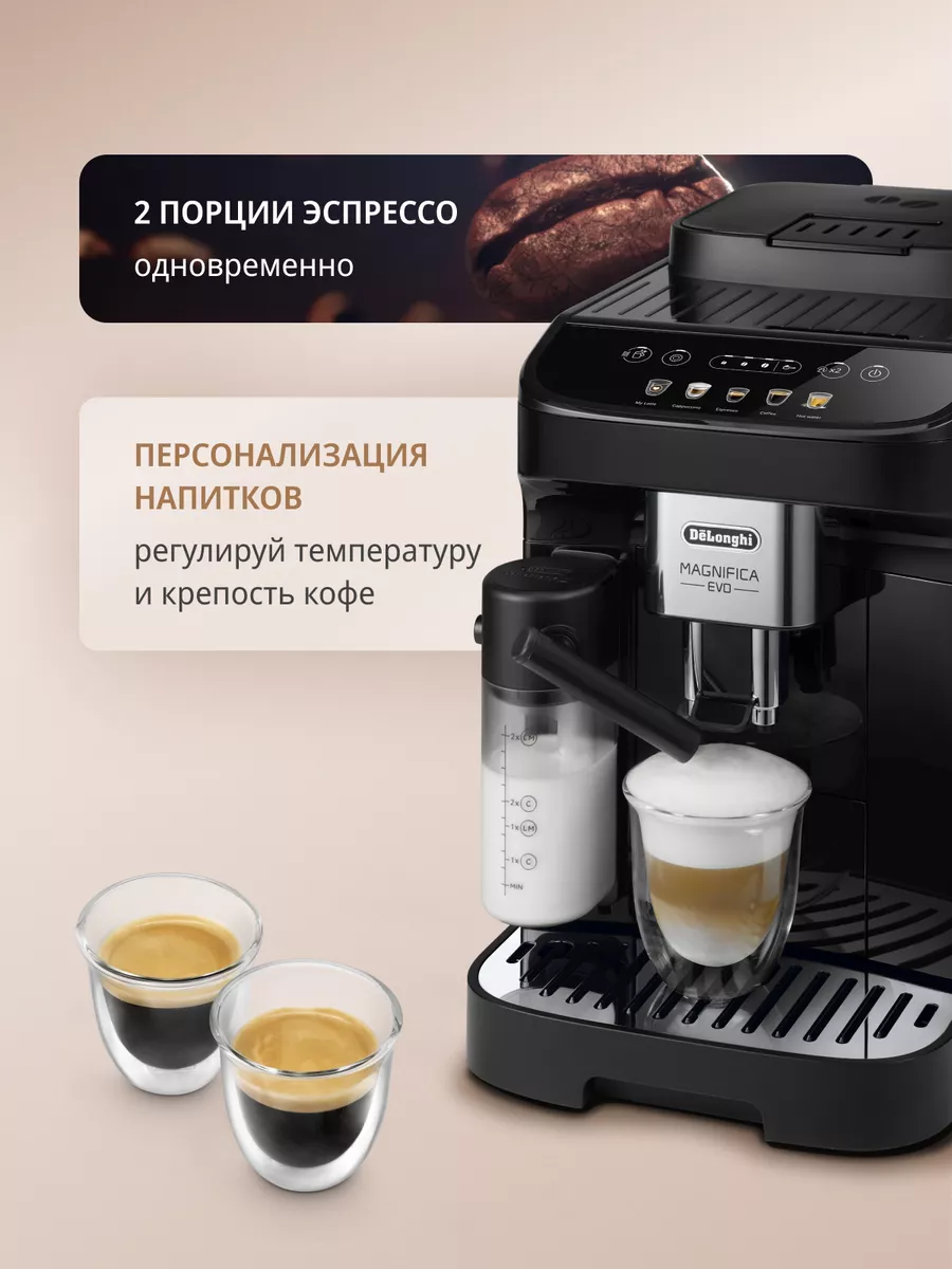 Кофемашина автоматическая ECAM290.61.B с капучинатором Delonghi 116125405  купить за 52 990 ₽ в интернет-магазине Wildberries