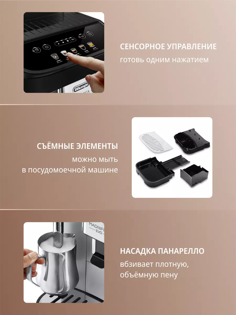 Кофемашина автоматическая зерновая ECAM290.31.SB Delonghi 116129339 купить  в интернет-магазине Wildberries