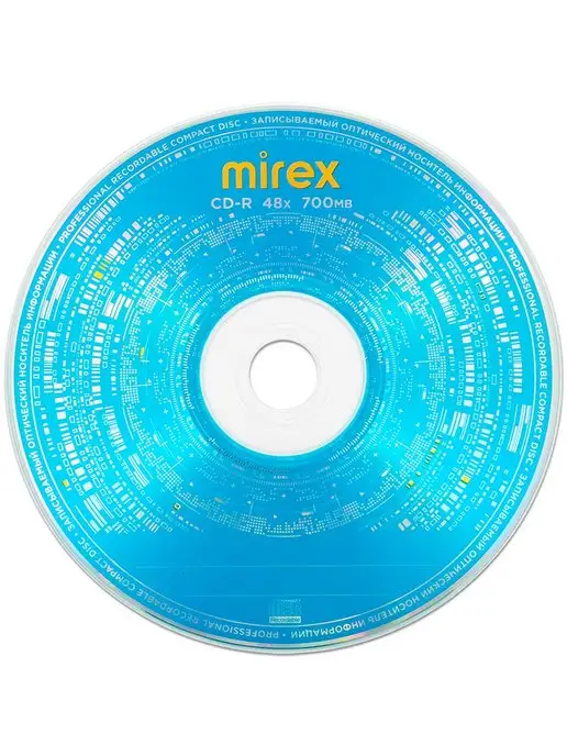 Mirex Диски для записи CD-R PRINTABLE, 700MB, 48x, Cake box, 25 шт…, Диск CD-R STANDARD +, фото 3