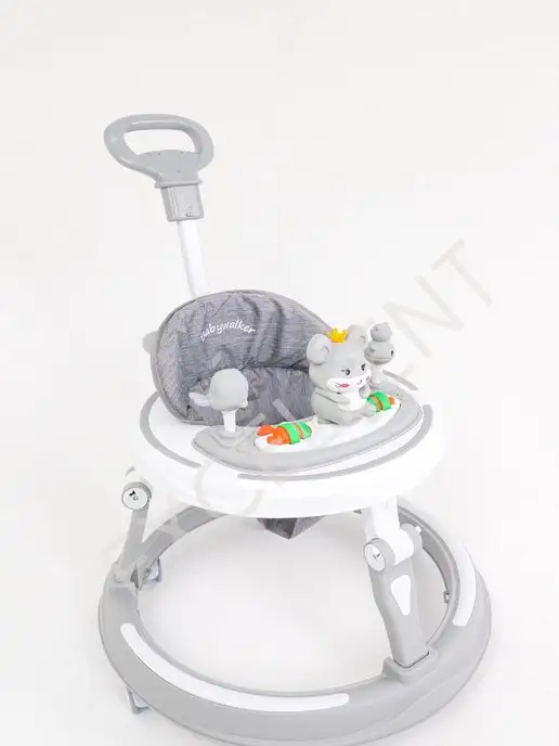 EXE Ходунки детские со столиком и игрушками, серый, фото 5