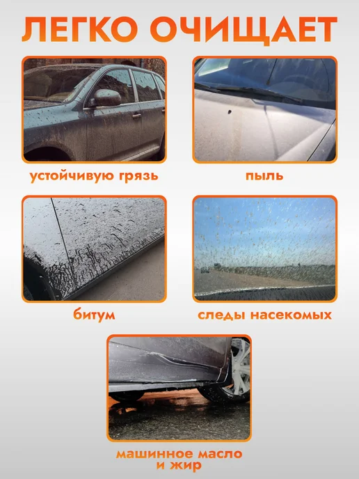 AVS Автошампунь концентрированный для ручной мойки 1 л, 1 л, фото 2