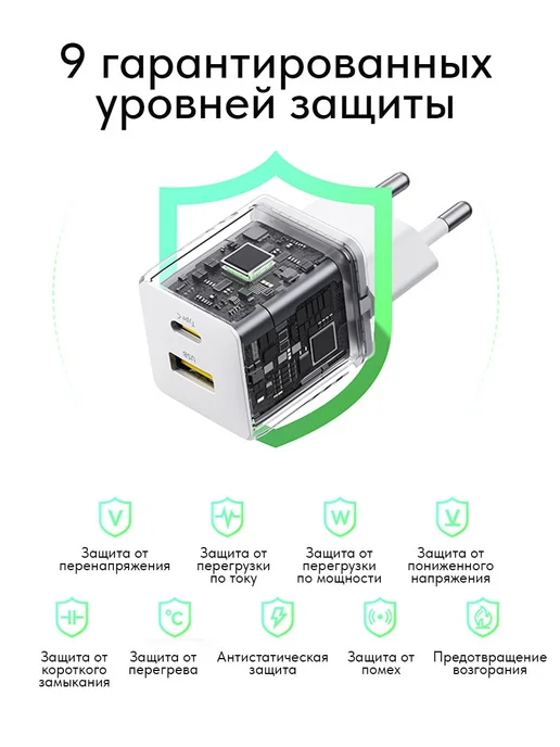 Baseus Быстрая зарядка для iPhone Android 20w USB Type С c кабелем, 20 Вт, фото 4