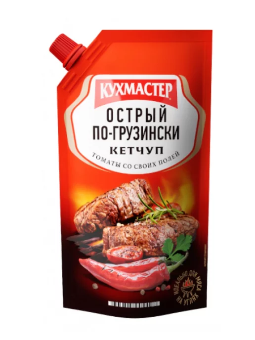 КухМастер Кетчуп острый по-грузински 3 уп по 260 гр, 260 г, 5 шт, фото 2