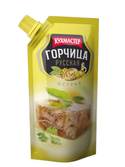 КухМастер Горчица русская с черным перцем 140г 3шт, 140 г, 3 шт, фото 2