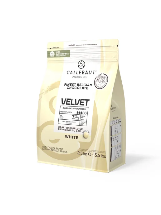 CALLEBAUT Бельгийский белый шоколад Velvet Каллебаут (2,5 кг), 2,5 кг, фото 4