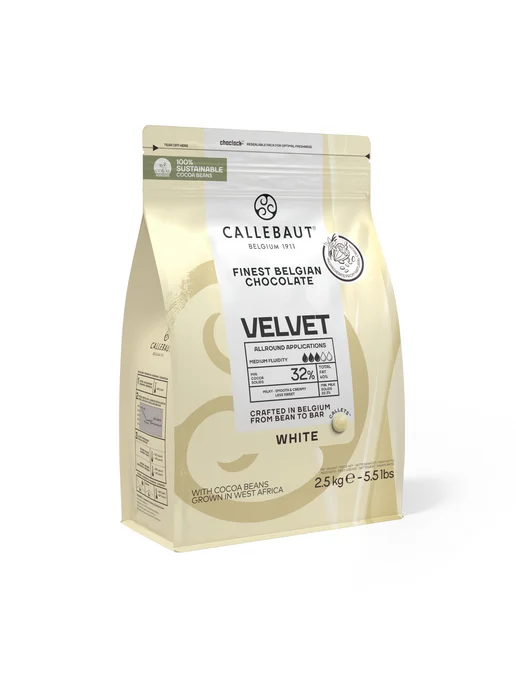 CALLEBAUT Бельгийский белый шоколад Velvet Каллебаут (2,5 кг), 2,5 кг, фото 5