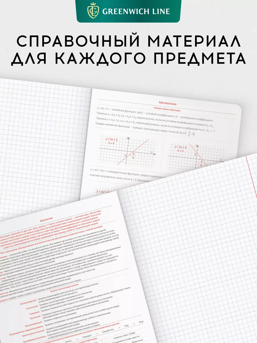 Тетради предметные, 48 листов, 12 предметов Greenwich Line 116325936 купить  за 608 ₽ в интернет-магазине Wildberries