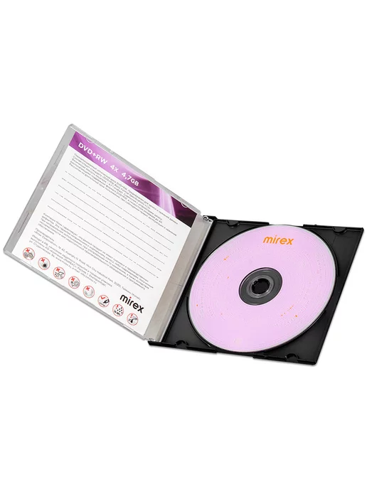 Mirex Диск DVD+RW 4,7Gb 4x, slim box, 4,7 ГБ, фото 4