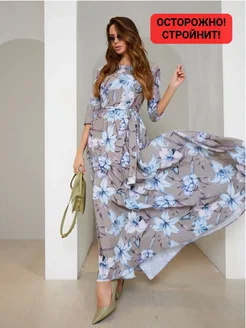 Платье длинное праздничное на осень Posh style 116392551 купить за 2 565 ₽ в интернет-магазине Wildberries