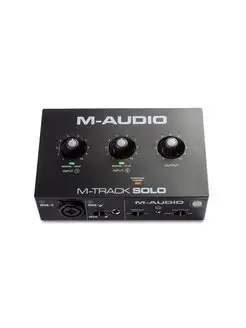 M-Audio M-Track Solo USB аудиоинтерфейс M-Audio 116392569 купить за 7 581 ₽ в интернет-магазине Wildberries