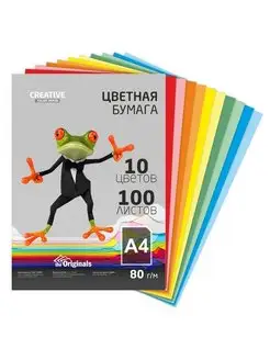 Набор цветной бумаги А4 10 цветов CREATIVE paper 116414814 купить за 297 ₽ в интернет-магазине Wildberries