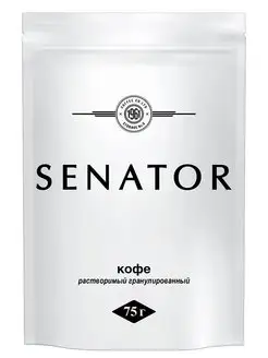 Кофе растворимый гранулированный 75г SENATOR 116433067 купить за 149 ₽ в интернет-магазине Wildberries