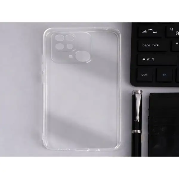 Чехол на телефон Xiaomi Redmi 10C силиконовый прозрачный