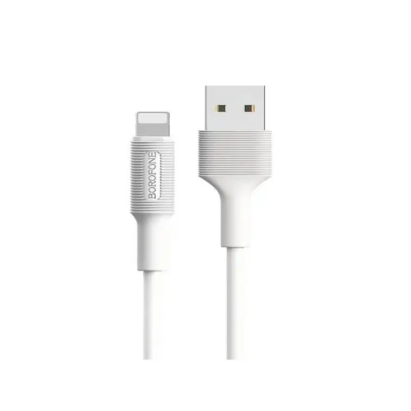 Кабель Lightning-USB, 2.4 А, 1м, PVC оплётка