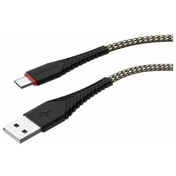 Кабель microUSB-USB, 2.4А, 1м, нейлон
