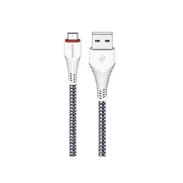 Кабель microUSB-USB, 2.4А, 1м, нейлон