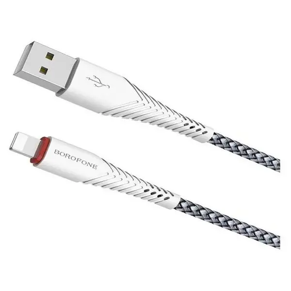 Кабель Lightning-USB, 2.4А, 1м, нейлон