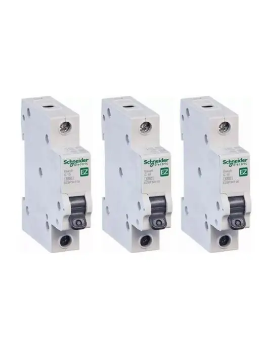Systeme Electric Автоматический выключатель EASY 9 1P 10А С 4,5кА 230В 3 шт, 3 шт, фото 3