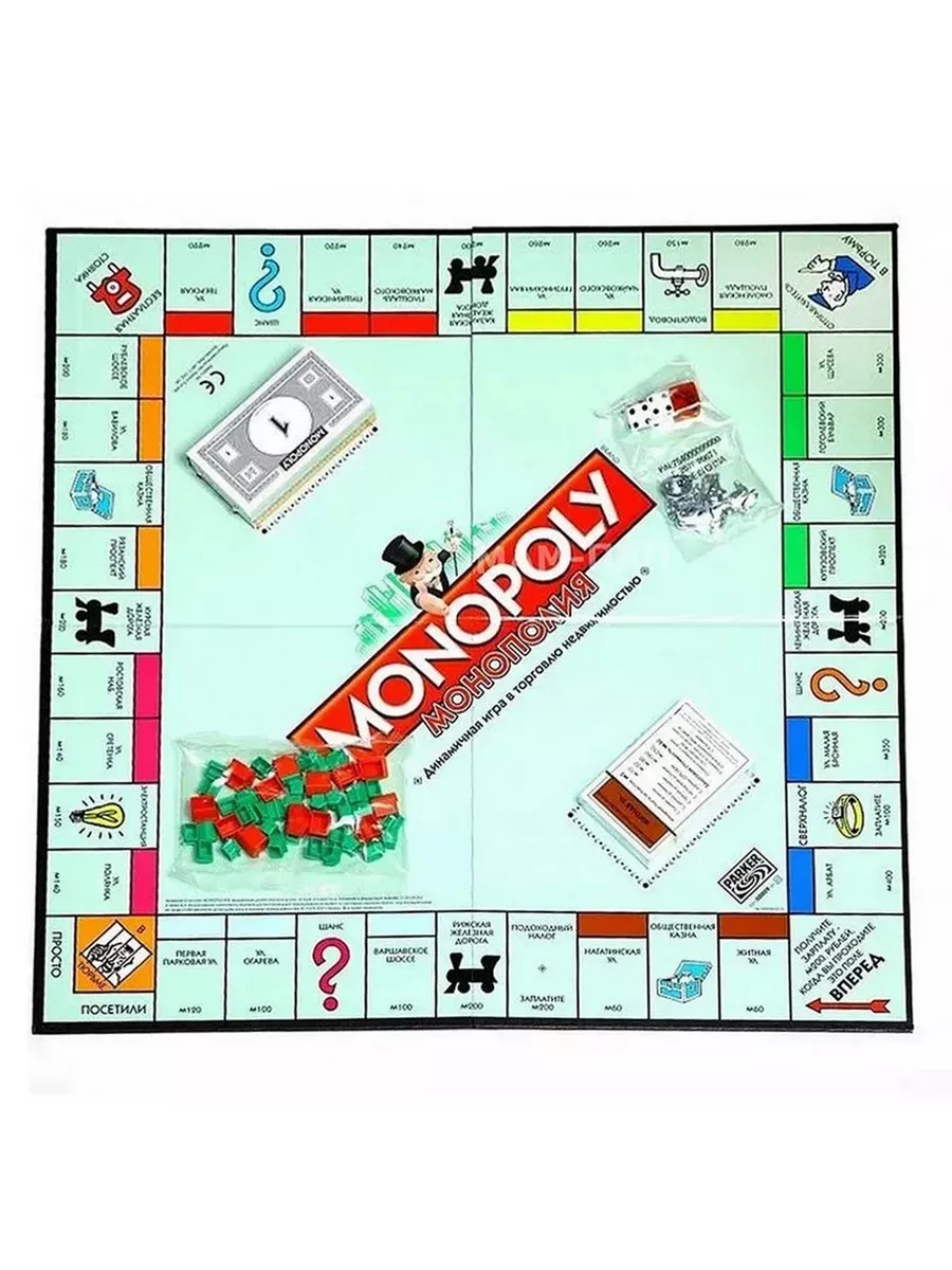 Монополия классическая настольная игра MONOPOLY 116630384 купить в  интернет-магазине Wildberries