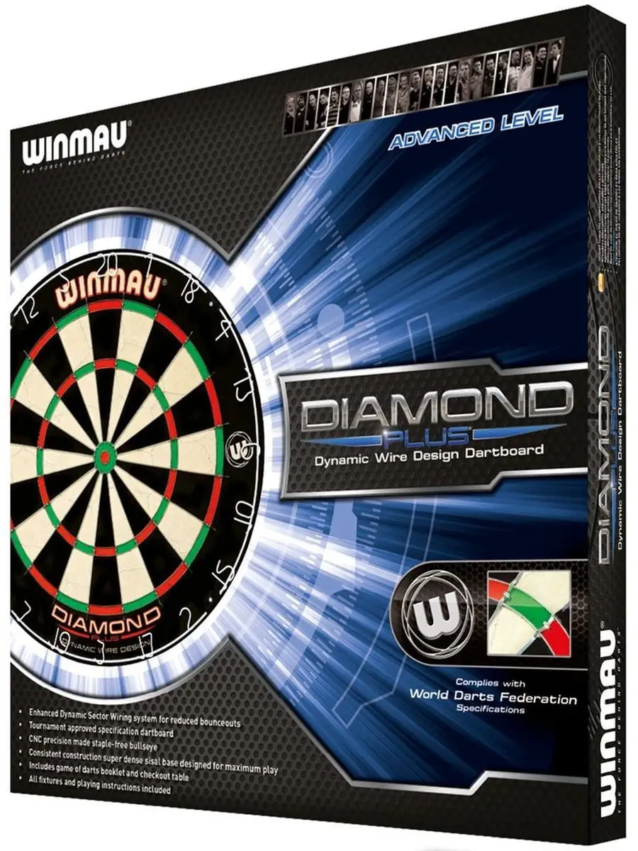 Мишень для игры в дартс Winmau Diamond Plus Winmau 116652841 купить за 8  200 ₽ в интернет-магазине Wildberries